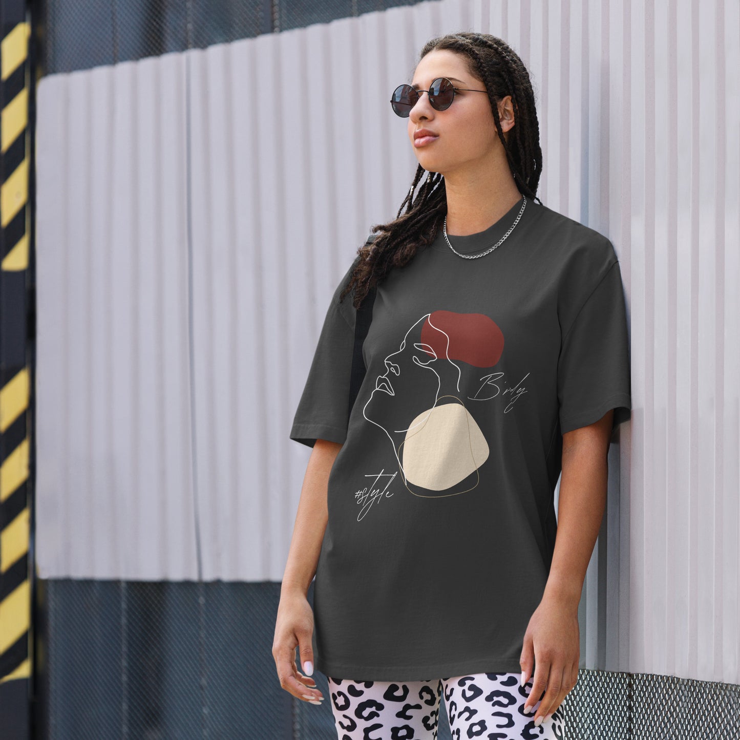 T-shirt B'RDY oversize délavé